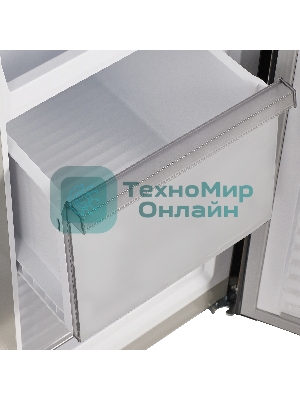 Холодильник Maunfeld MFF183NFBE черный трехкамерный инвертор 270/135л морозилка снизу, Total NoFrost, Side by Side