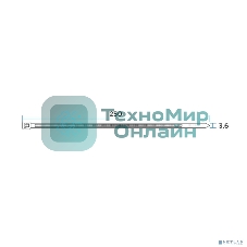 Хомут-стяжка кабельная PROconnect нейлоновая 250 x3,6 мм, черная, упаковка 100 шт.