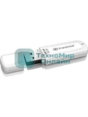 Флешка USB Transcend JetFlash 370 (TS32GJF370), 32Gb, USB 2.0, R/W 12/5, белый