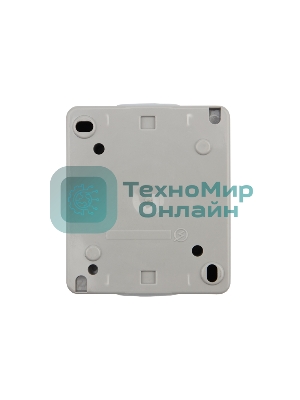 Розетка одноместная Kranz INDUSTRIAL открытой установки с заземлением, IP54 серая