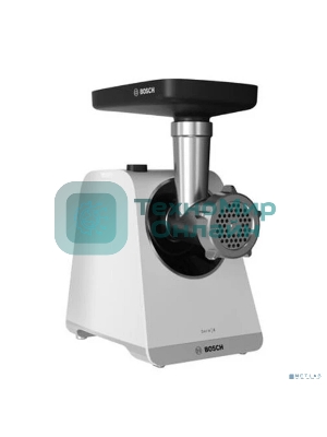 Мясорубка электрическая Bosch MFWS420W белый, 1900 Вт, 2.5 кг/мин, реверс, насадки - 3