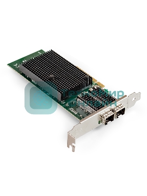 Сетевой адаптер ExeGate EXE-X710-2SFP+ (PCI-E x8 v.3, порты 2x SFP+, Dual 10Gb/s, Server NIC Chipset Intel FTXL710)
