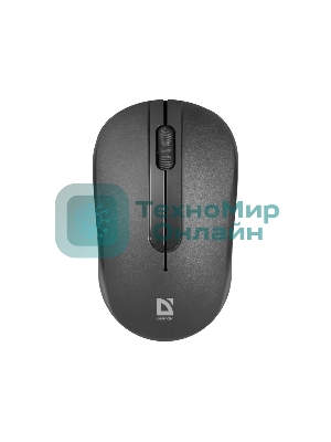 Мышь беспроводная Defender Datum MM-285 черный, 1600 dpi, радиоканал, USB, кнопки - 3