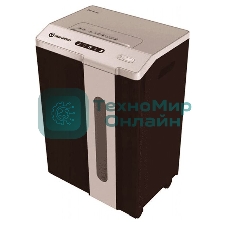 Шредер New United Etalon ET-15M серый (секр.P-5)/перекрестный/15лист./25.6лтр./скрепки/скобы/пл.карты/CD