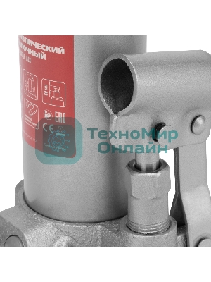 Домкрат гидравлический бутылочный Matrix, 4 т, h подъема 194–372 мм, в пласт. кейсе