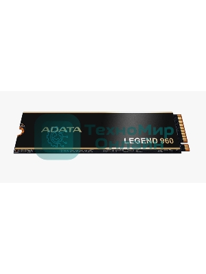 Накопитель SSD ADATA LEGEND 960, 2Tb, PCIe 4.0 x4, M.2 2280, NVMe, R/W 7400/6800, с радиатором