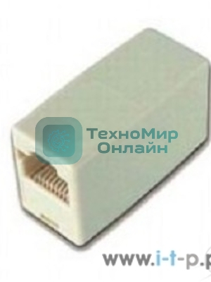 Коннектор проходной адаптер RJ45 Gembird Соединитель RJ-45F/RJ-45F TA350/1