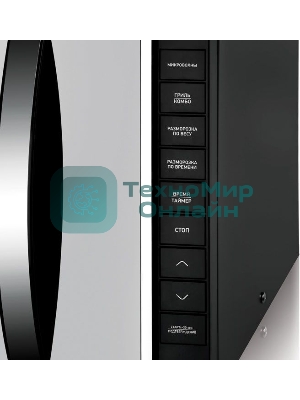 Микроволновая печь BBK 23MWG-850T/B-M черный, 23 л, 800 Вт, переключатели - кнопки