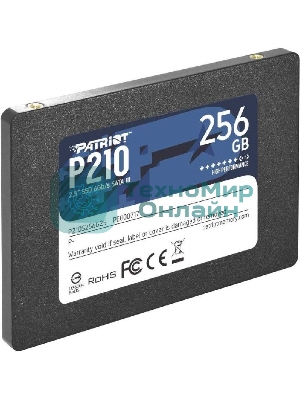 Накопитель SSD Patriot P210, 256Gb, SATA III, 2.5
