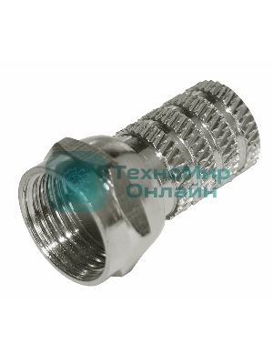 Разъем антенный на кабель Rexant, штекер F для кабеля RG-6 03-008C (100 шт.)