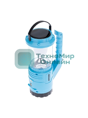 Фонарь Rexant туристический/поисковый/кемпинговый с Powerbank, аккумулятор, головной + боковой свет, солнечная батарея. Индикатор зарядки
