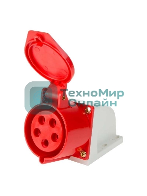 Розетка Rexant 125 стационарная 3Р+РЕ+N 32А 380В IP44