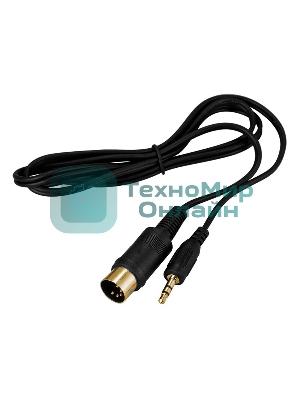 Шнур Rexant DIN 5 Pin - Stereo 3,5 мм, длина 1,5 метра (GOLD)
