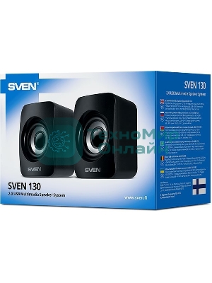 Акустическая система SVEN 130, черный (6 Вт, питание USB)