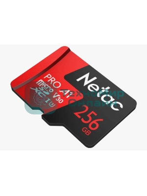 Флеш карта NeTac Карта памяти Netac MicroSD P500 Extreme Pro 256Gb, Retail version card only