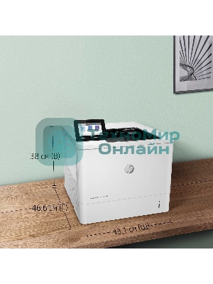 Принтер лазерный HP LaserJet Enterprise M611dn (7PS84A), A4, ч/б, печ. до 61 стр/мин., 1200 x 1200 dpi, USB, RJ-45