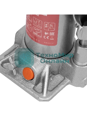 Домкрат гидравлический бутылочный Matrix, 4 т, h подъема 194–372 мм, в пласт. кейсе