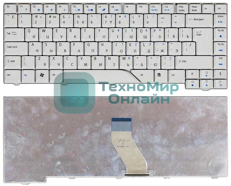 Клавиатура для ноутбука Acer Aspire 4520 4720 5520 5720 белая