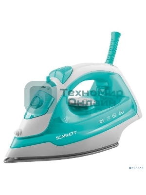 Утюг Scarlett SC-SI30P11 (мятный) Мощность, Вт: 2000; Световой индикатор работы: Да; Регулируемый пар до г/мин: 40; Паровой удар до г/мин: 120; Резервуар для воды, мл: 180; Функция разбрызгивания воды: Да; Терморегулятор: Да; Вертикальное отпаривание: Да; Регулировка степени отпаривания: Да; Покрытие подошвы: Антипригарное покрытие подошвы; Самоочистка: Да; Система защиты от накипи ANTI-CALC: Да; Размер утюга Ш*В*Г, мм: 265x110x132; Шарнирное крепление шнура: Да; Длина электрошнура, м: 1.6;