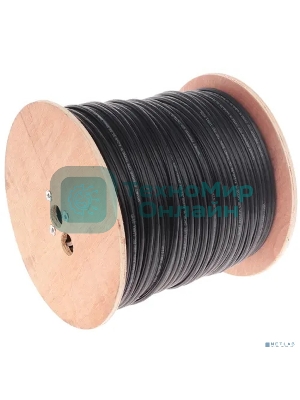 Кабель SkyNet Premium UTP outdoor 4x2x0,51 на тросу, медный, FLUKE TEST, кат.5e, однож., 305 м, на катушке, черный