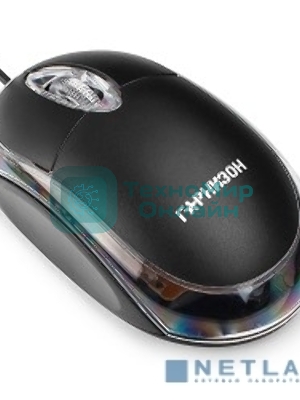 Мышь проводная Гарнизон GM-100 черный, 1000 dpi, USB, кнопки - 3