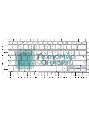 Клавиатура для ноутбука Samsung NP915S3, белая