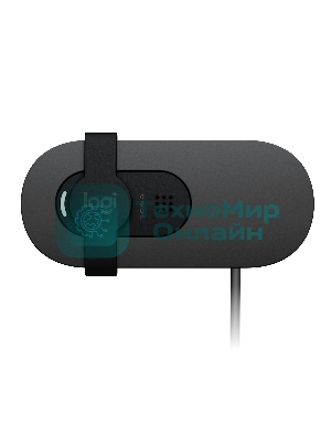 Веб-камера Logitech Brio 105 1920x1080, 30 кадр/с, USB Type-A, микрофон (шумоподавление), шторка приватности, автоосвещение, универсальное крепление