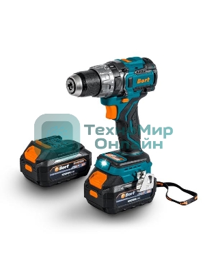 Дрель-шуруповерт Bort BAB-21U, 18 В, 4 Ач, 100 Нм, бесщеточный