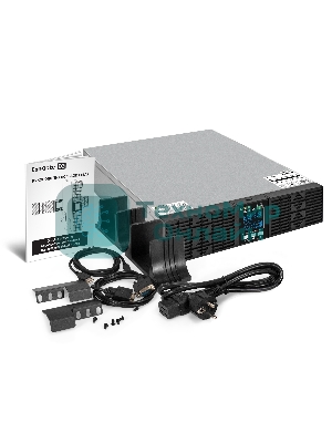Источник бесперебойного питания On-line ExeGate PowerExpert ULS-3000.LCD.AVR.6C13.USB.RS232.SNMP.BC.2U 3000VA/3000W, On-Line, PF=1, LCD, 6*C13, RS232, USB, SNMP-slot, встроенные батареи 12V 7.2Ah - 6шт, батарейный коннектор, подключение до 4 внешних батарейных блоков 72В, Rackmount 2U/Tower, металлический корпус, черный