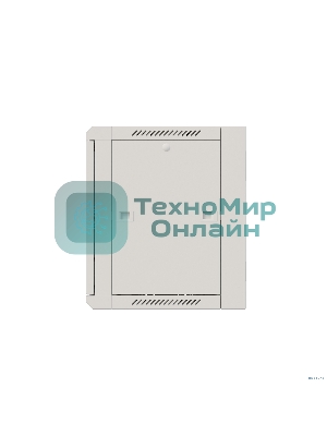 Шкаф коммутационный NTSS Премиум (NTSS-W12U6060GS-2) настенный 12U 600x600 мм пер. дв. стекл 60 кг серый IP20 сталь