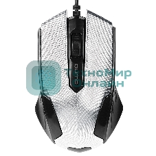 Мышь проводная Qumo Office M14 белый, 1000 dpi, USB, кнопки - 3