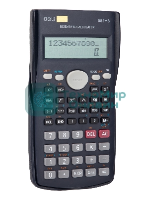 Калькулятор научный Deli ED82MS темно-синий 10+2-разр.