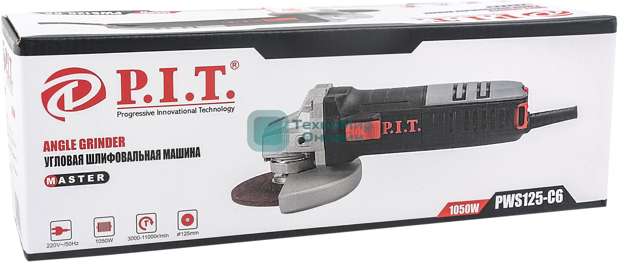 Угловая шлифовальная машина PWS125-C6 PIT