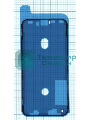 Водозащитная прокладка (проклейка) для iPhone XS, черная