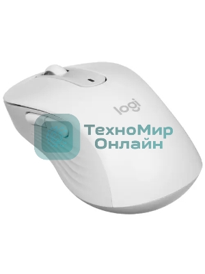 Мышь беспроводная Logitech Signature M650 белый, 4000 dpi, радиоканал, Bluetooth, USB, кнопки - 5