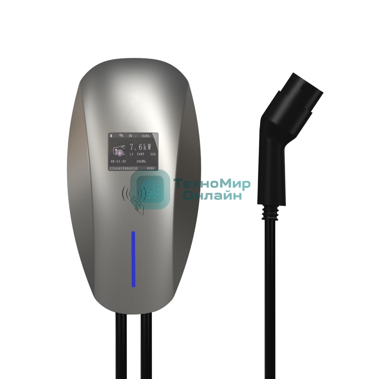 Зарядная станция S'OK 22kW WIFI APP OCPP1.6J RFID Type2 (SHM10332TP222KW-5)