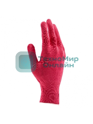 Перчатки из синтетической нити, ПВХ точка, 13 класс, 