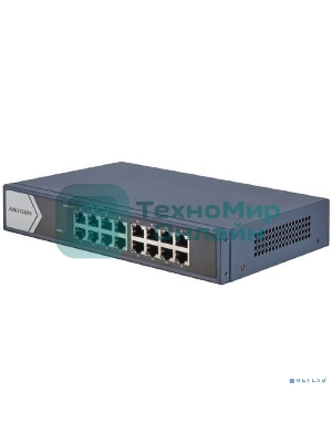 Коммутатор Hikvision DS-3E0516-E(B) 16G неуправляемый