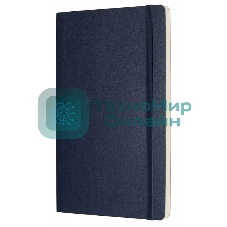 Блокнот Moleskine CLASSIC SOFT QP618B20 130х210 мм, 192 страниц, нелинованный, мягкая обложка, фиксирующая резинка, синий сапфир