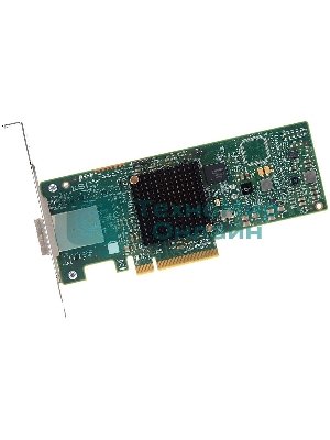 Контроллер LSI SAS9300-8E (PCI-E 3.0 x8, LP, EXTERNAL) SGL SAS12G, 8port (2*extSFF8644), Каб.отдельно