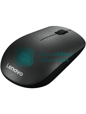 Мышь беспроводная Lenovo 400 черный, 1200 dpi, радиоканал, USB, кнопки - 3