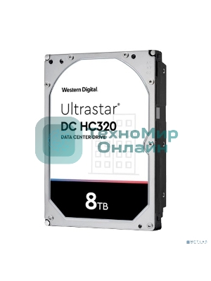Жесткий диск для сервера WD/HGST Ultrastar 7K8 (3.5’’, 8Tb, 256MB, 7200 RPM, SAS 12Gb/s, 512E SE), SKU: 0B36400