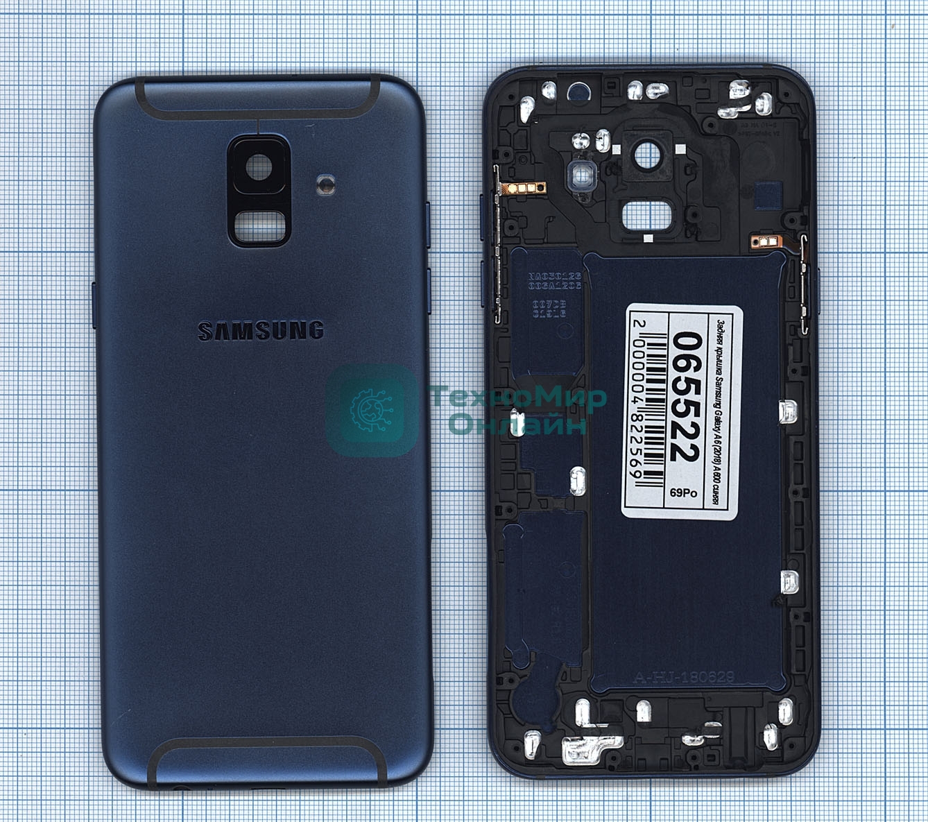 Задняя крышка для Samsung Galaxy A6 (2018) SM-A600F синий