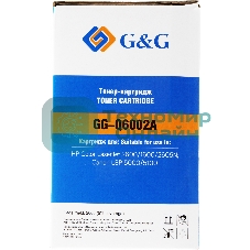 Картридж лазерный G&G GG-Q6002A желтый (2000 стр.) для HP CLJ 1600/2600/2605N, LBP 5000/5100
