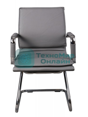 Кресло Бюрократ CH-993-Low-V/grey серый, экокожа, 120 кг, механизм качания, низкая спинка