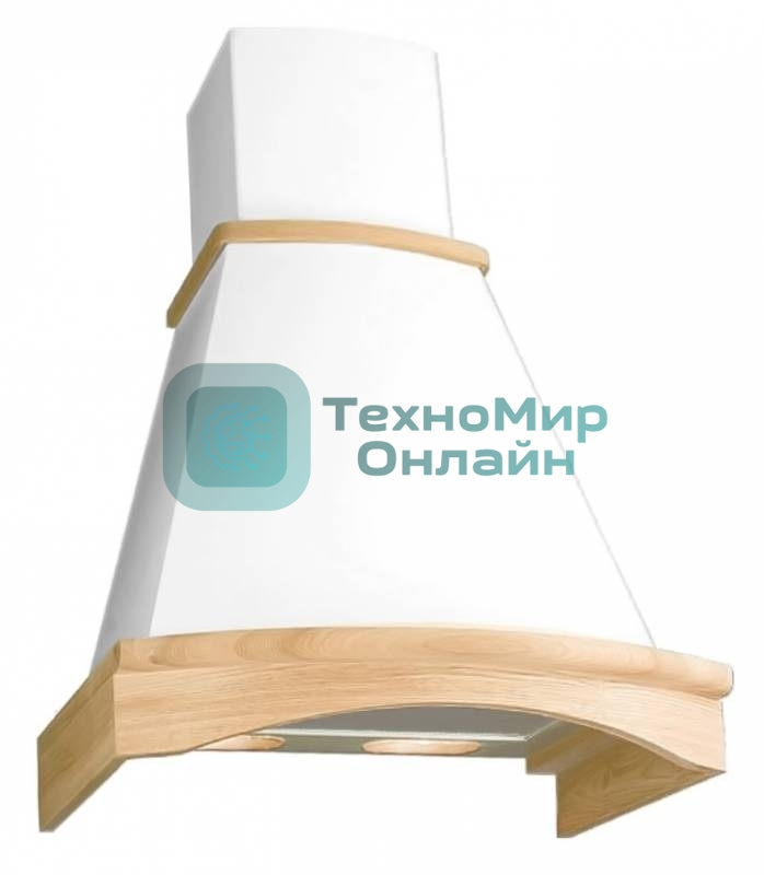 Вытяжка каминная Elikor Ротонда 60П-650-П3Л бежевый/дуб, 60 см, 650 куб. м/ч, 60 дБ