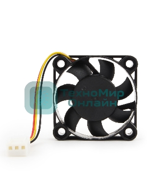 Вентилятор для корпуса Gembird черный, 40 мм, 6000 об/мин, 25 дБ, 3 pin