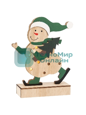 Деревянная фигурка Neon-night с подсветкой 