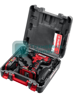 Винтоверт ЗУБР 18В, 2 АКБ (2Ач), в кейсе, ударный. ГВЛ-255-22