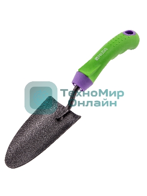 Совок посадочный узкий Palisad ERA 65х300 мм, стальной, обрезиненная эргономичная рукоятка